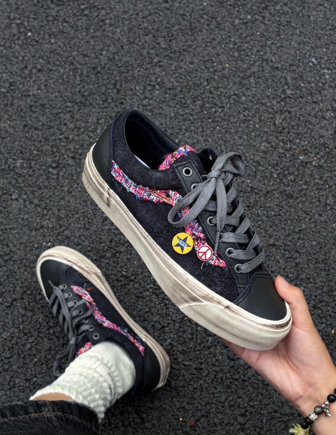 Vans Old Skool 36 LX 黑粉【VN000E8VEMV】:圖片 23